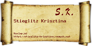 Stieglitz Krisztina névjegykártya